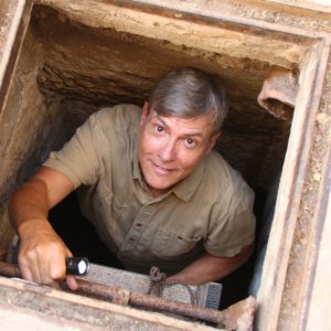 Andrew Lawler in cistern